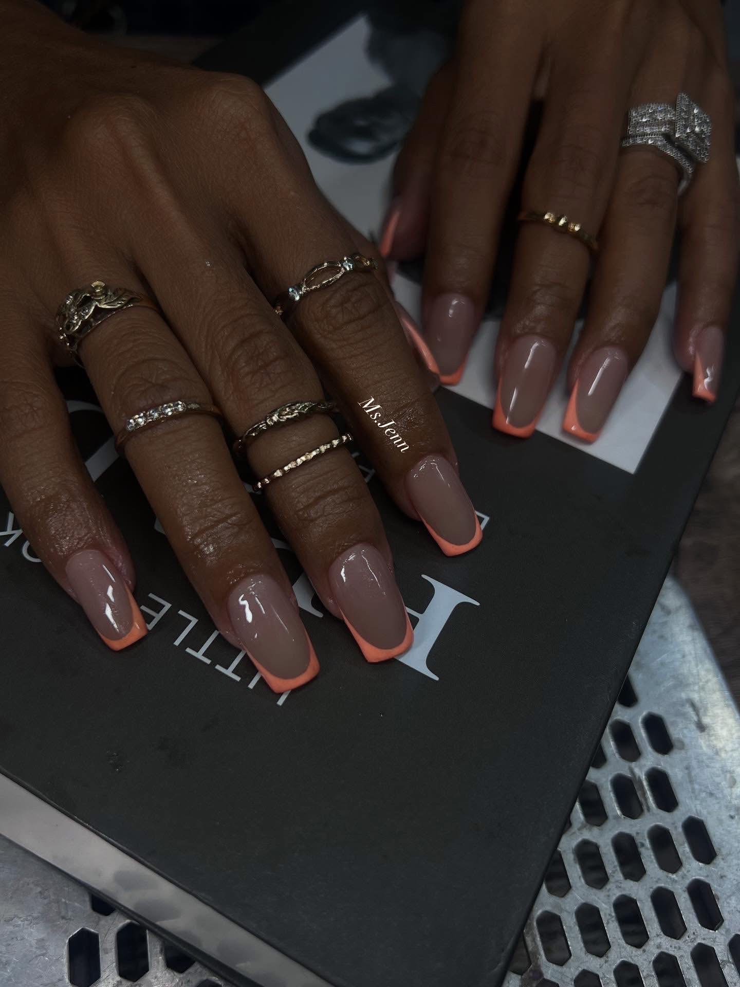 Custom nail design by Ms. Jenn