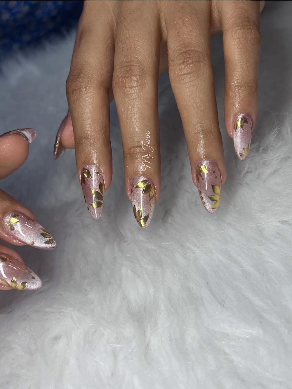 Pink nail set by Ms. Jenn